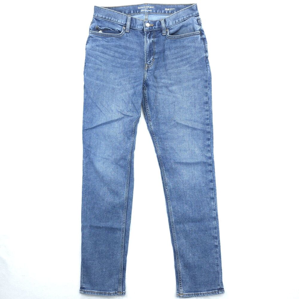 Banana Republic Travel Jeans Mens Size 32x34 Athletic Fit